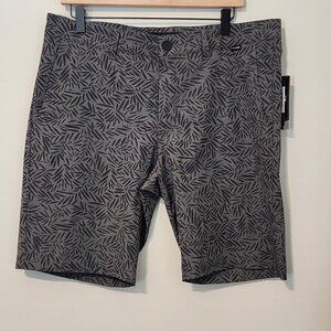 New Travis Mathew men size 34  athleisure golf shorts gray Power Lounging